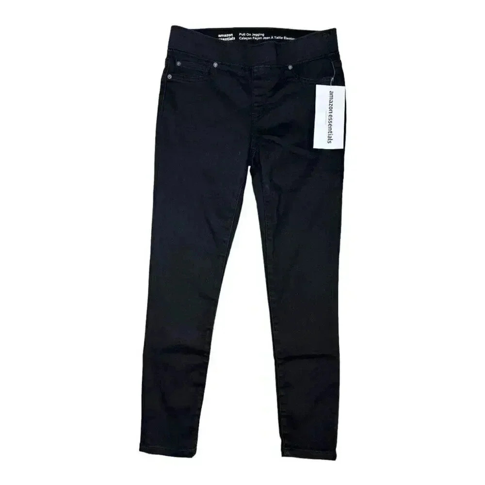 NEW Amazon Essentials Size 4 Short Black Pull On Jegging NWT
